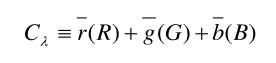光谱三刺激值匹配方程式