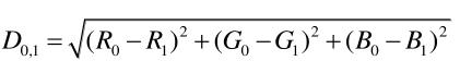 RGB颜色空间色差公式