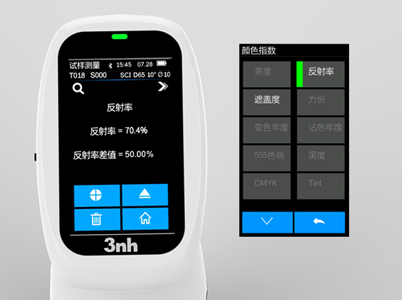 4、反射率遮盖度双测,一机覆盖核心 4、反射率遮盖度双测,一机覆盖核心